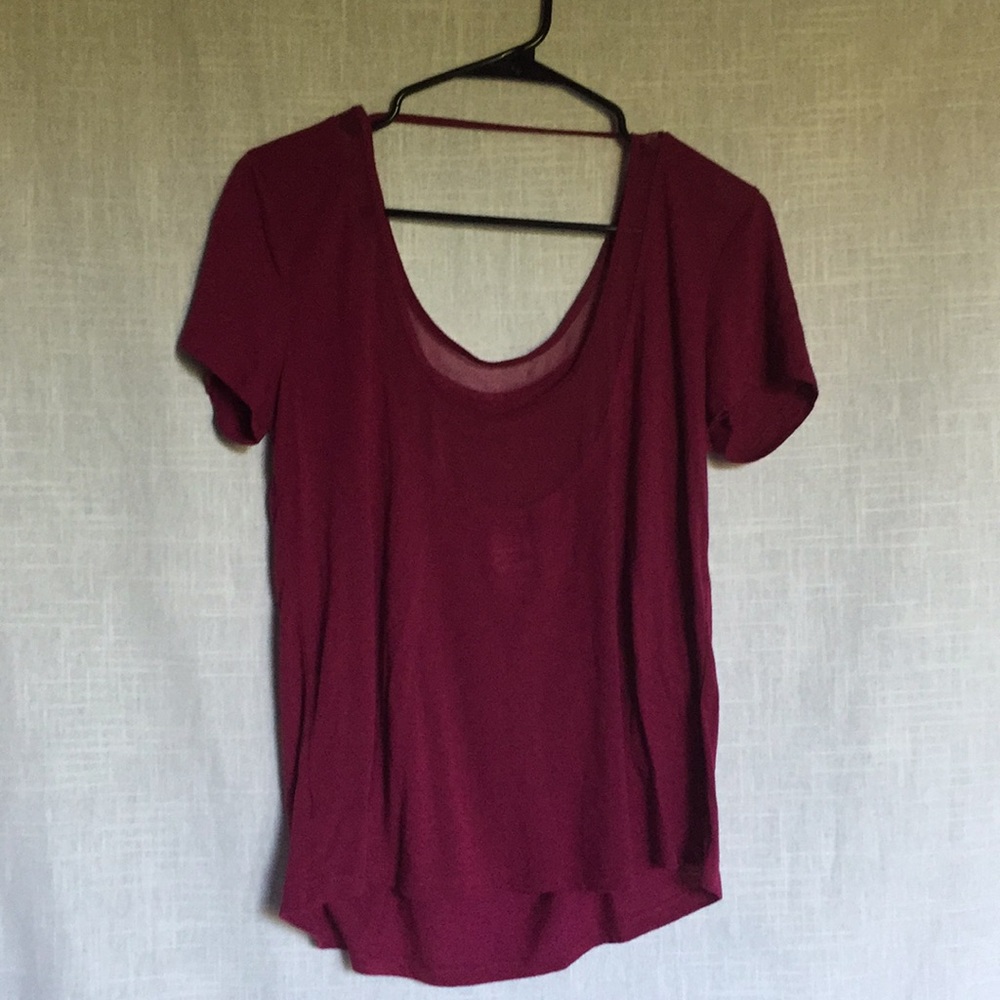 low scoop athletic top